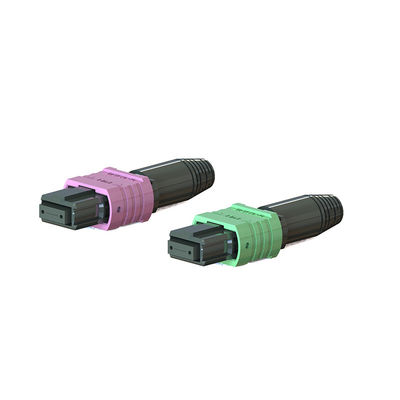 FTTH Mini Housing MPO Connector 5,0 mm okrągły but 12 24 rdzenia OM3 łącza włókna
